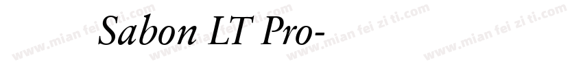 字体 Sabon LT Pro字体转换